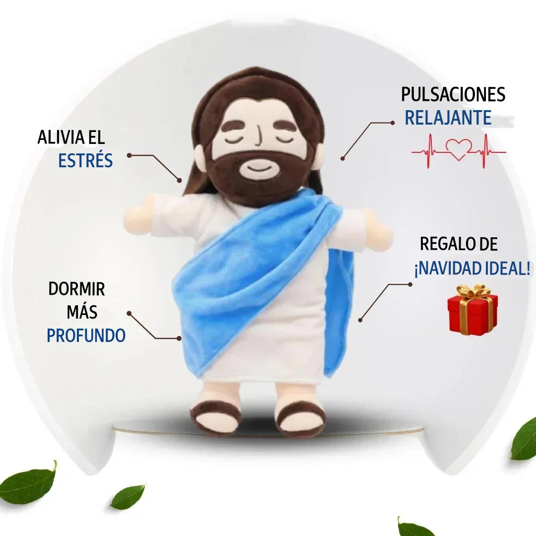 Peluche de Jesús 38 cm – Suave, Seguro y Perfecto para Regalo Cristiano (Navidad, Pascua, Bautizos)