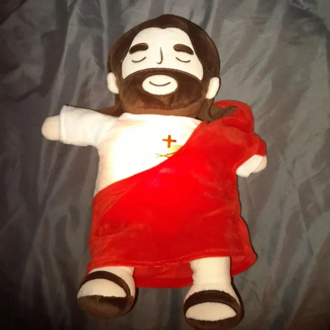 Peluche de Jesús 38 cm – Suave, Seguro y Perfecto para Regalo Cristiano (Navidad, Pascua, Bautizos)