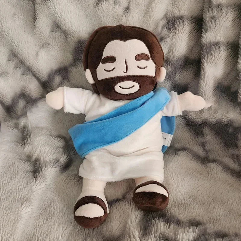 Peluche de Jesús 38 cm – Suave, Seguro y Perfecto para Regalo Cristiano (Navidad, Pascua, Bautizos)