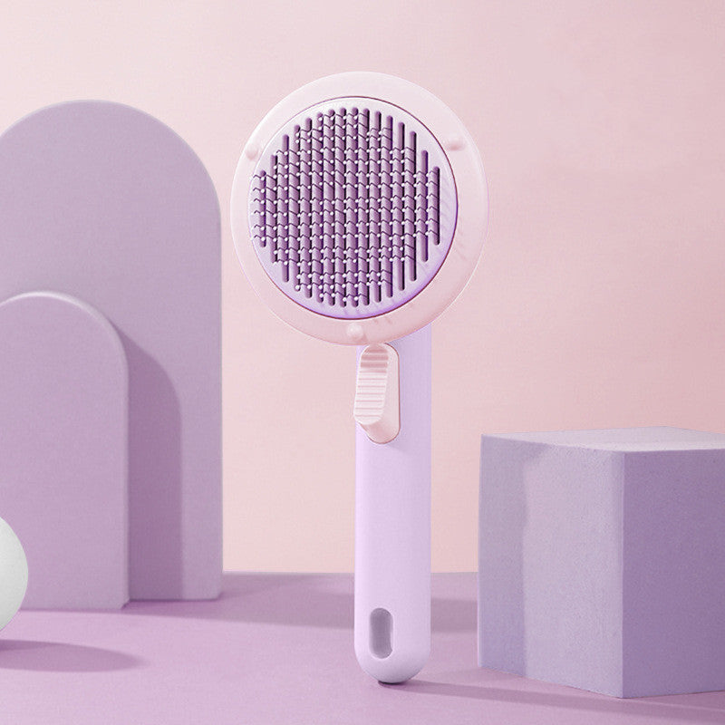 Cepillo para gatos, nuevo y popular, de alambre de acero manual, autolimpiable.